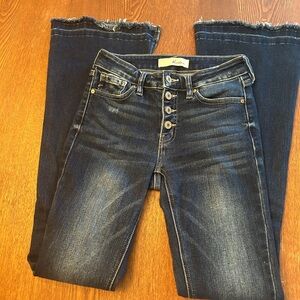 KanCan Button Up Flare Jeans